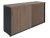 Офисный шкаф NWT 0714 темный орех/антрацит